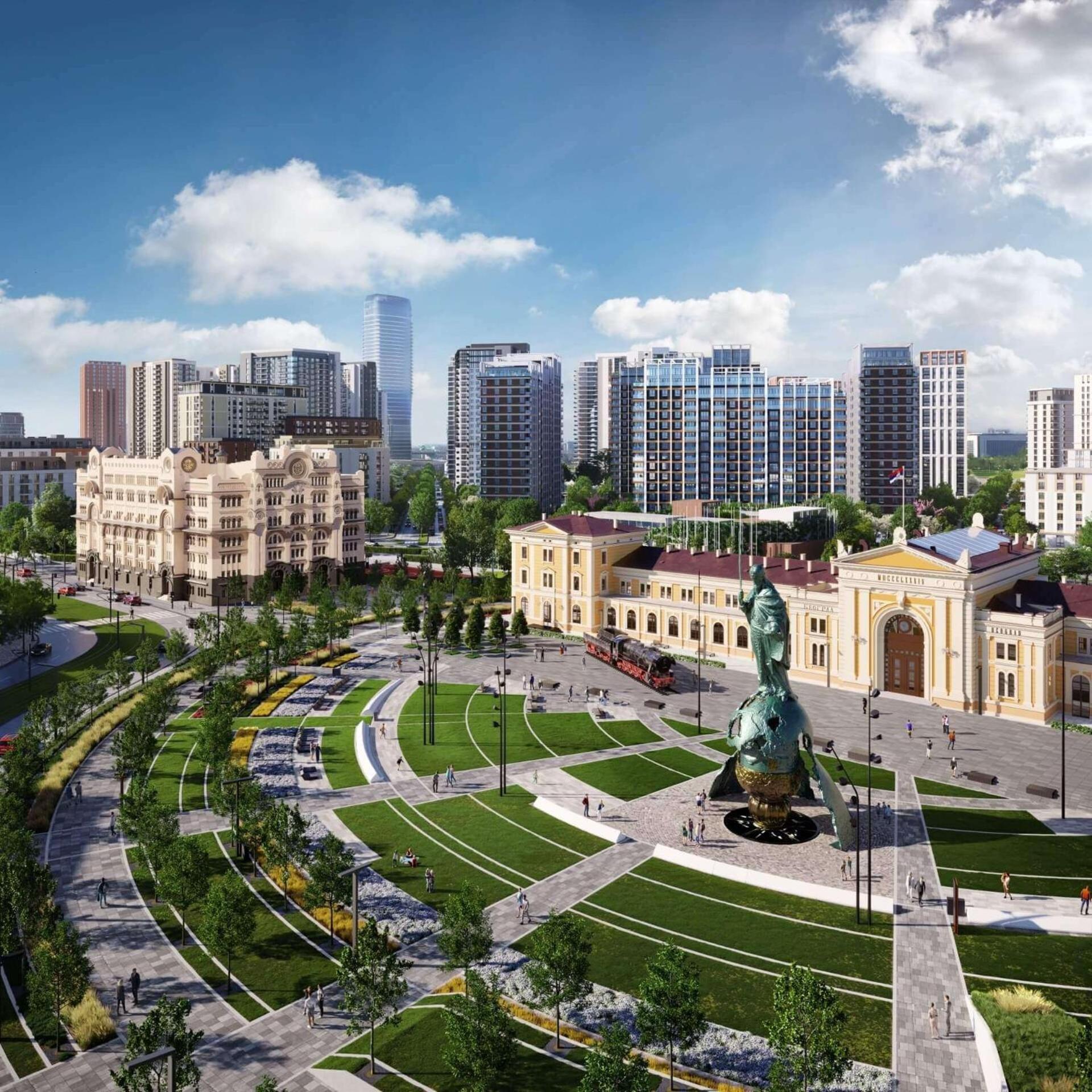 Central Square Apartments เบลเกรด ภายนอก รูปภาพ